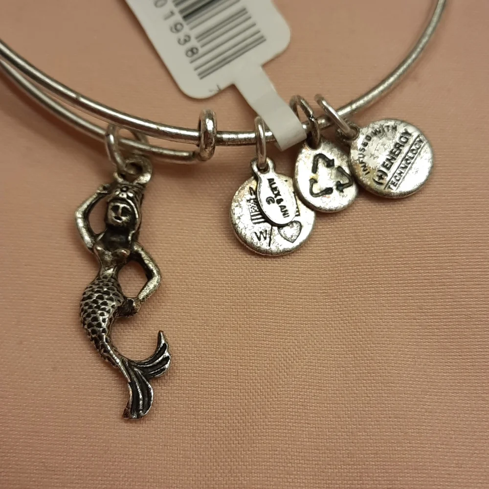 NWT, Alex and Ani Russian Silver Mermaid Bracelet